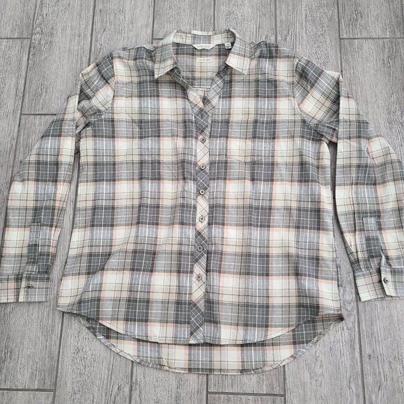 Weatherproof Vintage Soft Comfort Stretch Plaid Button Front Shirt Size Large - Picture 4 of 13